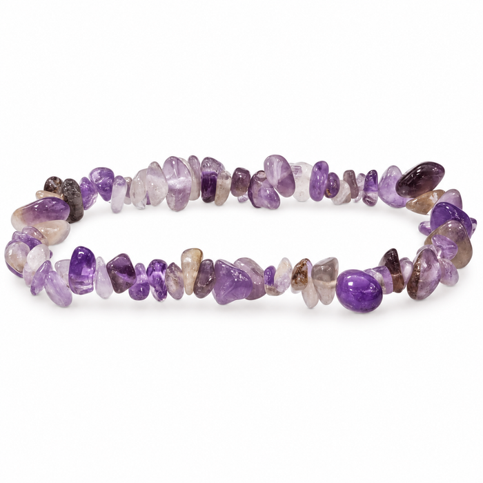 Pulsera de chips de amatista