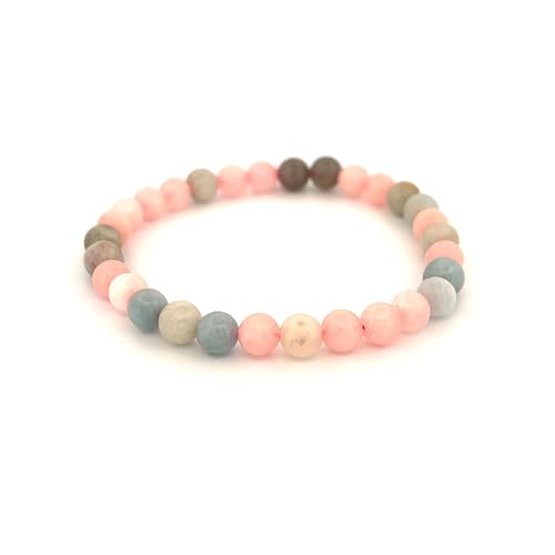 Pulsera de morganita, referencia de 6 mm