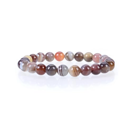 Pulsera de ágata Botswana, referencia de 6 mm