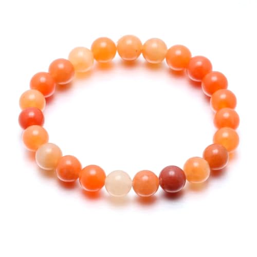 Pulsera de aventurina roja, referencia de 6 mm