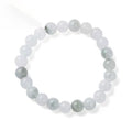 Pulsera de jade verde hielo, referencia de 6 mm