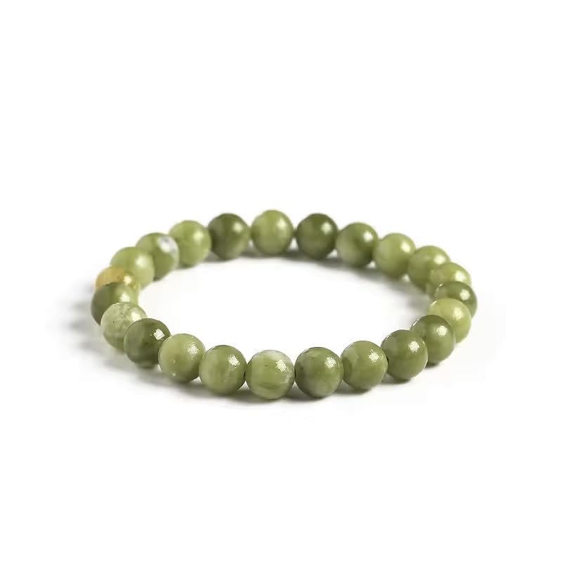 Pulsera de jade verde claro, referencia de 6 mm