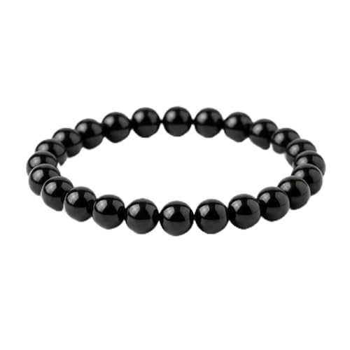 Pulsera de obsidiana negra, referencia de 6 mm
