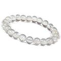 Pulsera de cuarzo blanco, referencia de 6 mm