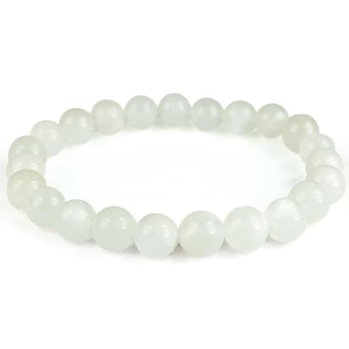 Pulsera de piedra de luna, referencia de 6 mm