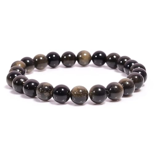 Pulsera de obsidiana dorada, referencia de 8 mm
