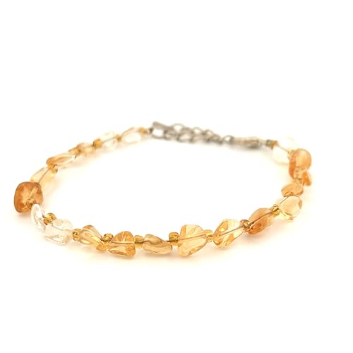 Pulsera de chips de citrino con cierre