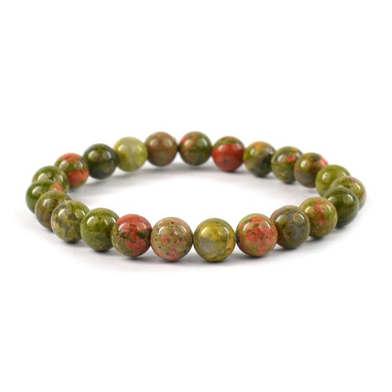 Pulsera de unakita, referencia de 6 mm
