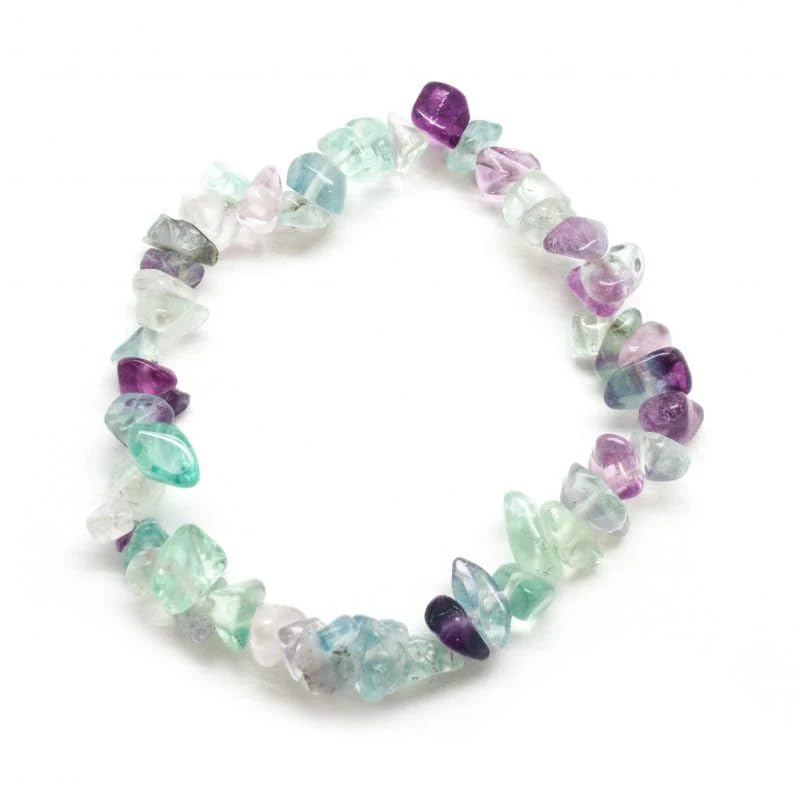 Pulsera de chips de fluorita