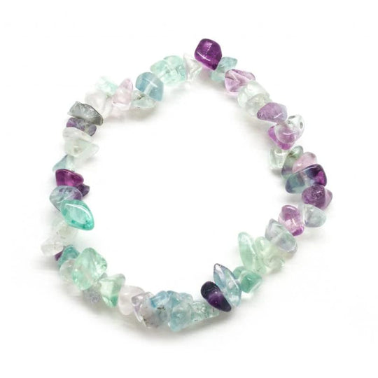 Pulsera de chips de fluorita