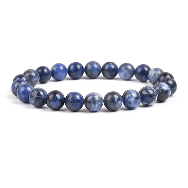 Pulsera de sodalita oscura, referencia de 8 mm