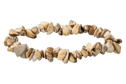 Pulsera de chips de jaspe paisaje