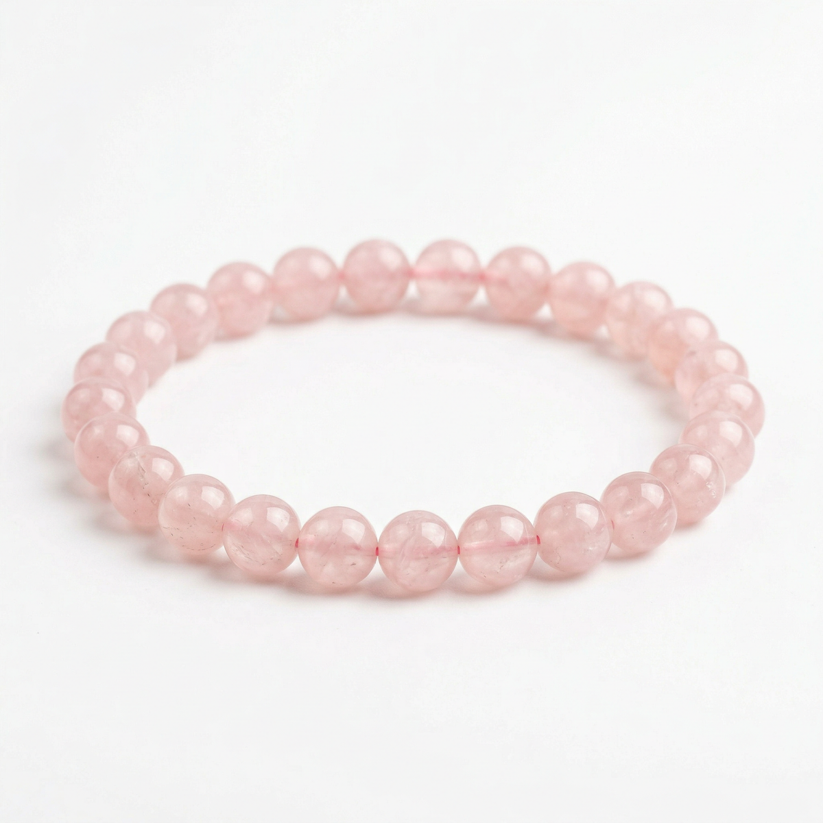 Pulsera de cuarzo rosa